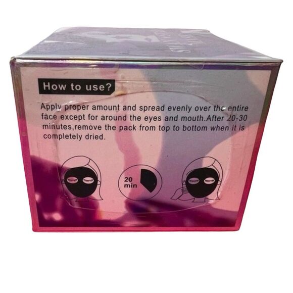 Swan Star Glitter Peel Off Face Mask New - Picture 4 of 5